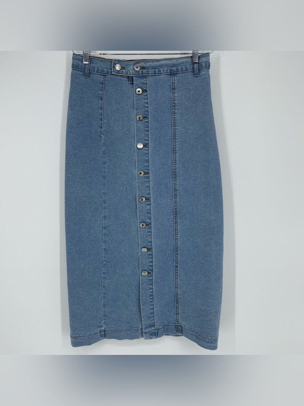 Denim midi Skirt vintage size medium blue